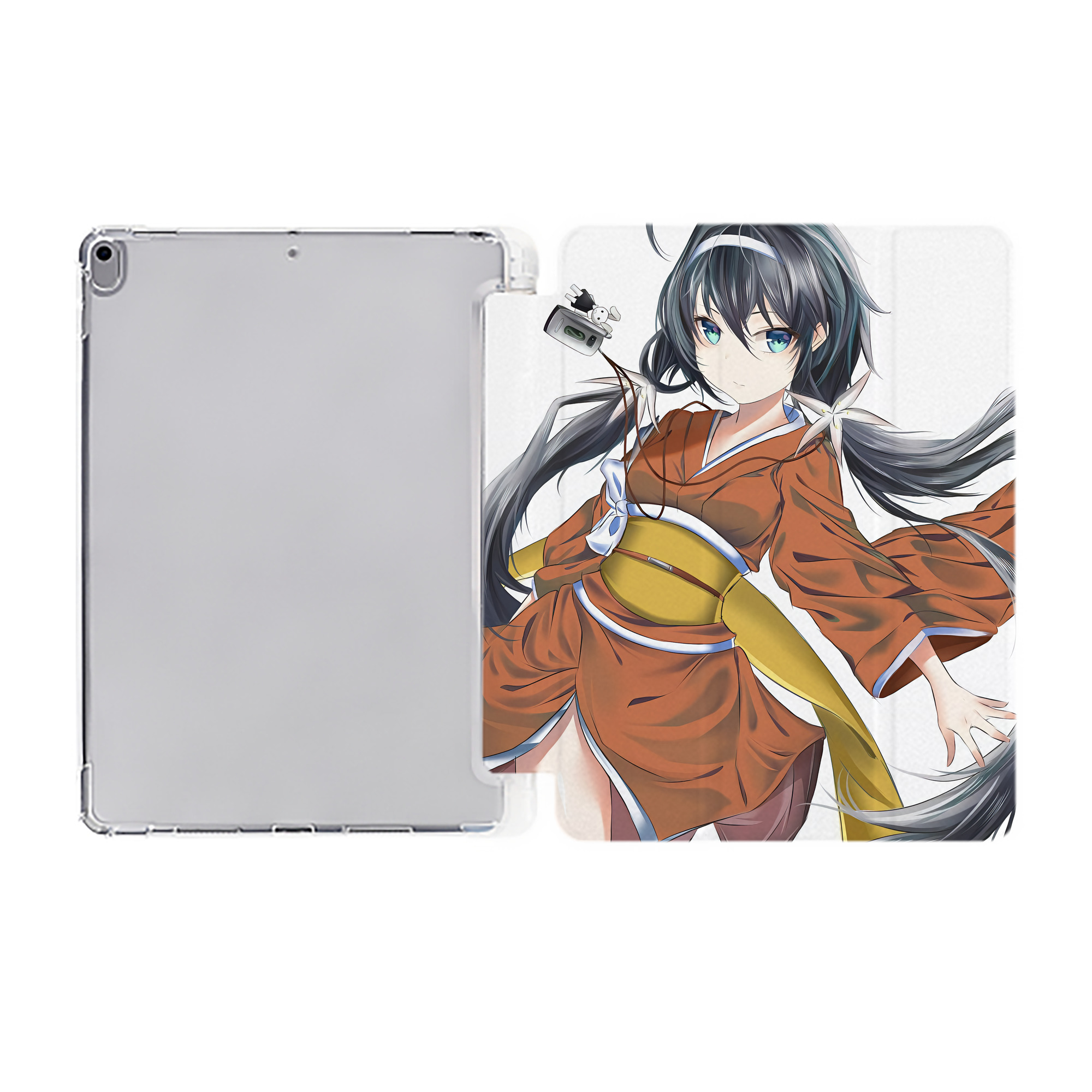 （画像用） 文豪ストレイドッグス Bungo Stray Dogs IPad ケース ペン収納付き 三つ折りスタンド PUレザー×シリコン 対応機種9.5/10.5/10.9インチ